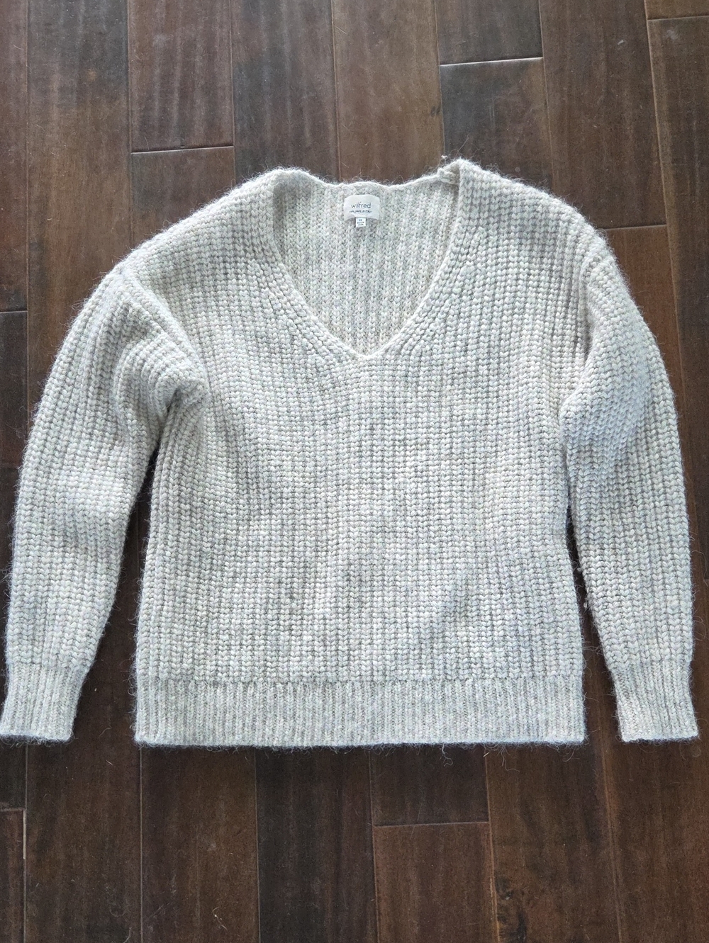 Wilfred V Neck Oversized Cozy Knit Sweater